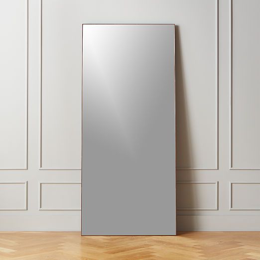 Infinity Modern White Floor Length Mirror 32"x76" + Reviews | CB2 | CB2