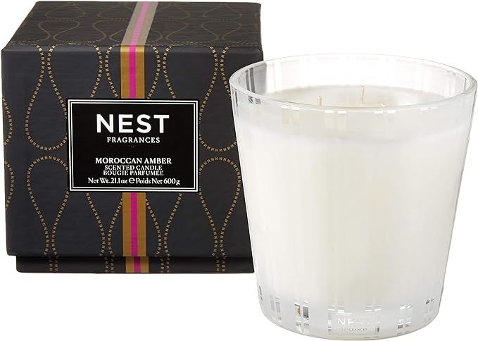 NEST Fragrances NEST03MA003 3-Wick Candle- Moroccan Amber , 21.2 oz | Amazon (US)