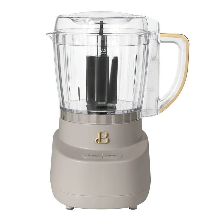 Beautiful 3-Cup Food Chopper, Porcini Taupe by Drew Barrymore | Walmart (US)