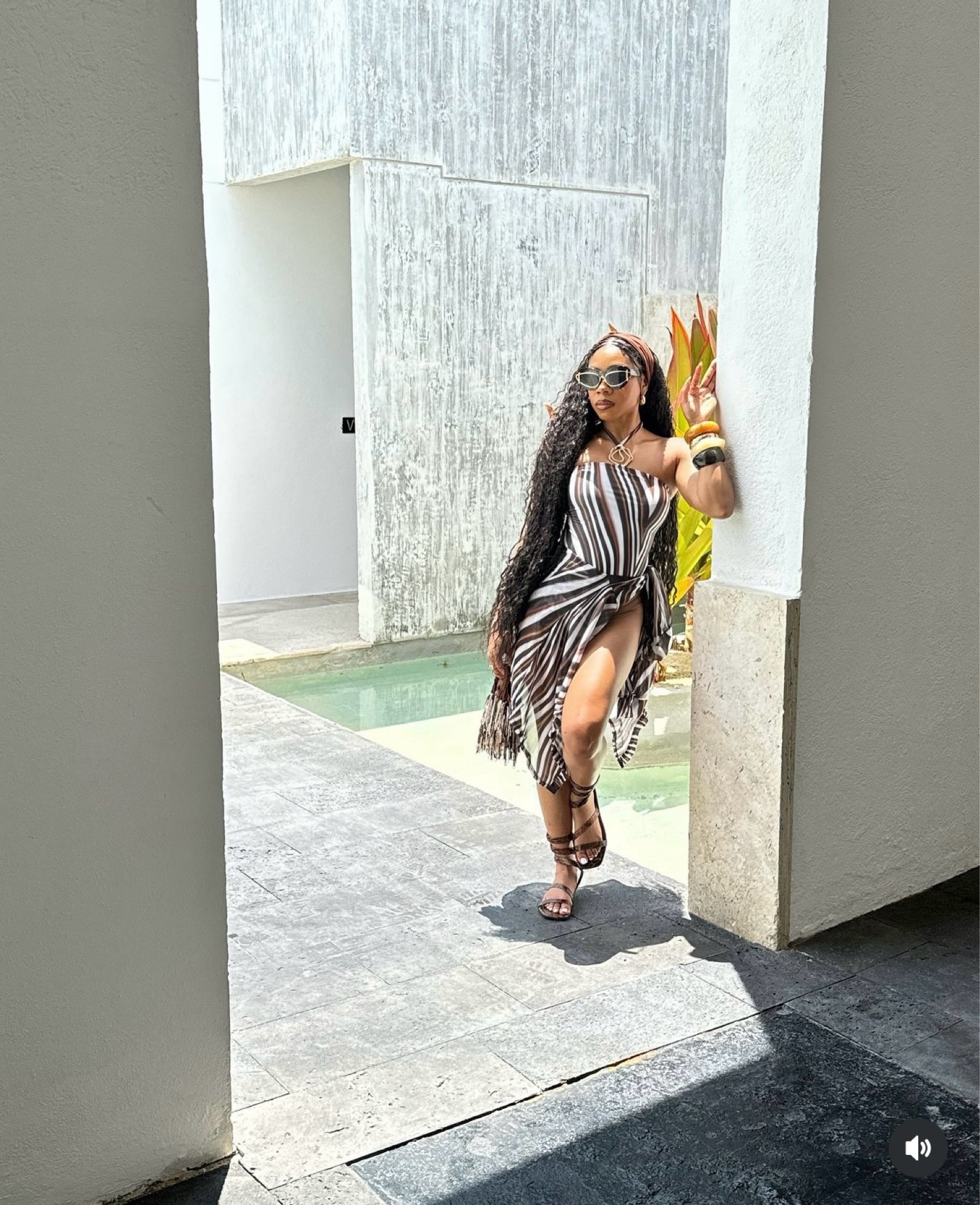 Another beach fit!! 😆✨🤌🏽 Dressed to chill, ready to sip coconuts, and let the sun work its magic.

Btw it’s on SALE… my favorite word!! 

#LTKStyleTip #LTKFindsUnder50 #LTKVideo