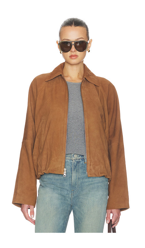 HERSKIND Ray Suede Jacket in Brown. Taglia 40. Also in 34, 36, 38. | Revolve Clothing (Global)