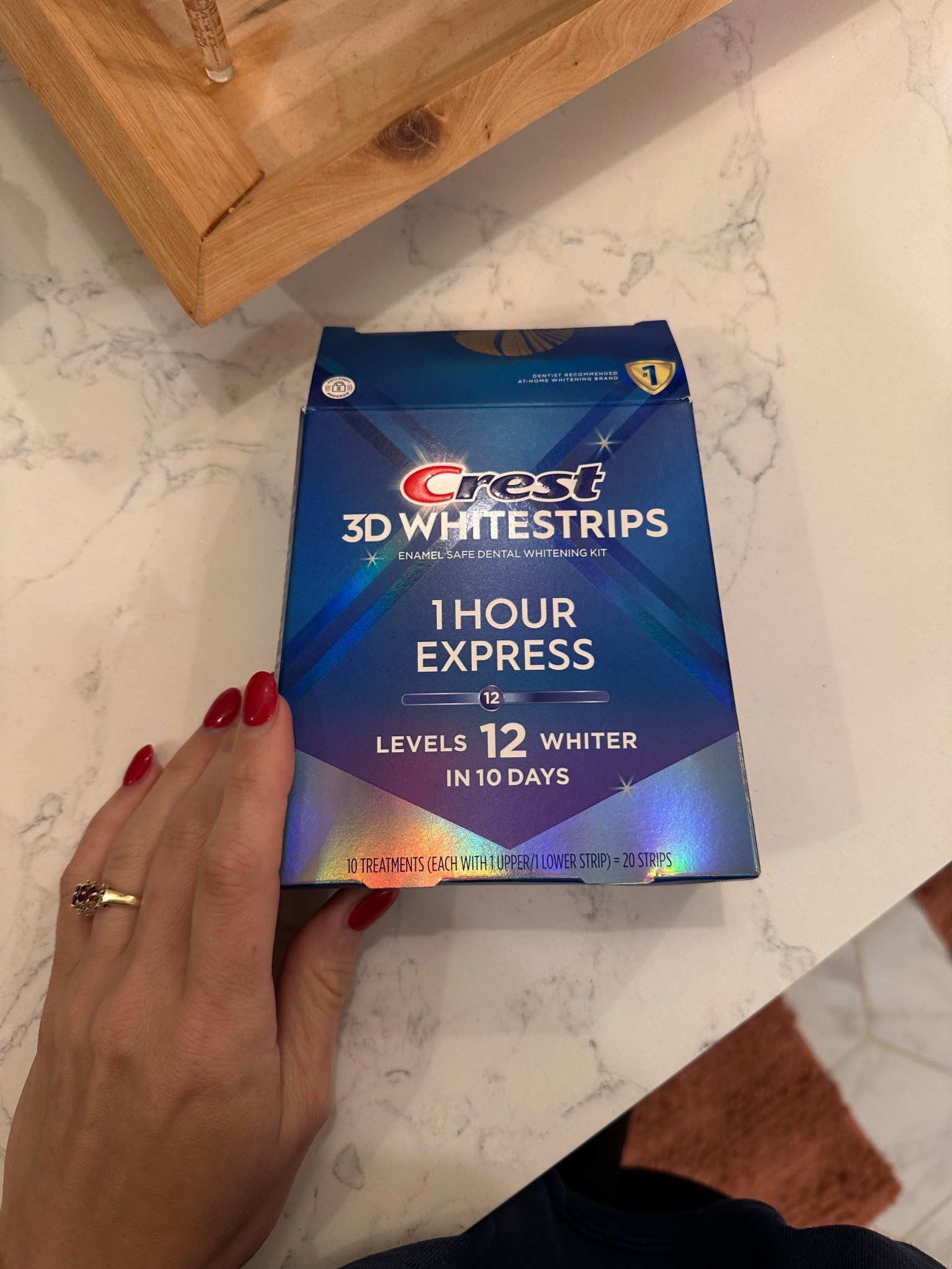 The BEST whitening strips. And I’ve tried them all - has to be the 1 hr express  
