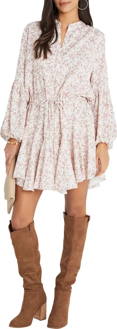 VICI Collection Tie Waist Long Sleeve Dress | Nordstrom | Nordstrom