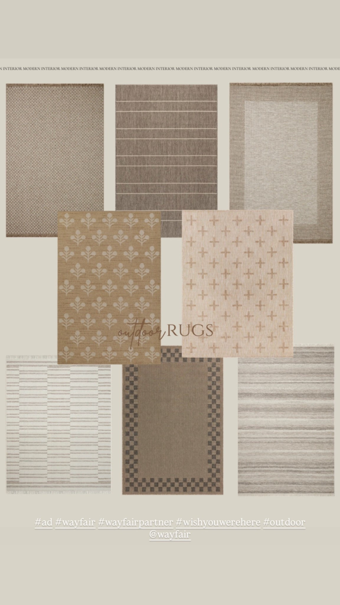 All the pretty outdoor area rugs sourced from @Wayfair this season🫶🏼💫 truly stunning! 

#wishyouwerehere #wayfair #wayfairpartner #ad #outdoor 


#LTKdayinmylife #LTKHome #LTKSeasonal