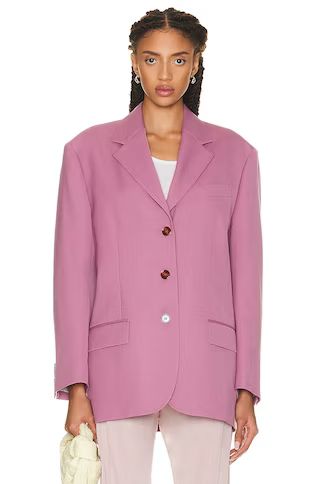 Acne Studios Suit Blazer in Raspberry Pink | FWRD | FWRD 
