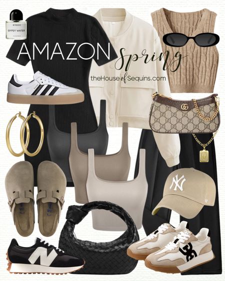 Shop these Amazon spring outfit finds! Bomber jacket, ribbed bodycon dress, mini dress, Bottega Jodie Inspired hobo bag, , knit vest, cropped tank, Birkenstock Boston clogs, New Balance 327, Adidas Sambae, Sam Edelman sneakers, Gucci Ophidia mini bag and more!

Follow my shop @thehouseofsequins on the @shop.LTK app to shop this post and get my exclusive app-only content!

#liketkit #LTKSpringSale
@shop.ltk
https://liketk.it/4yO84

#LTKstyletip #LTKshoecrush