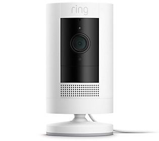 Ring Stick-Up Wired Security Camera w/ Two Way Talk | QVC