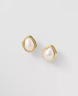 Pearlized Stud Earrings | Ann Taylor