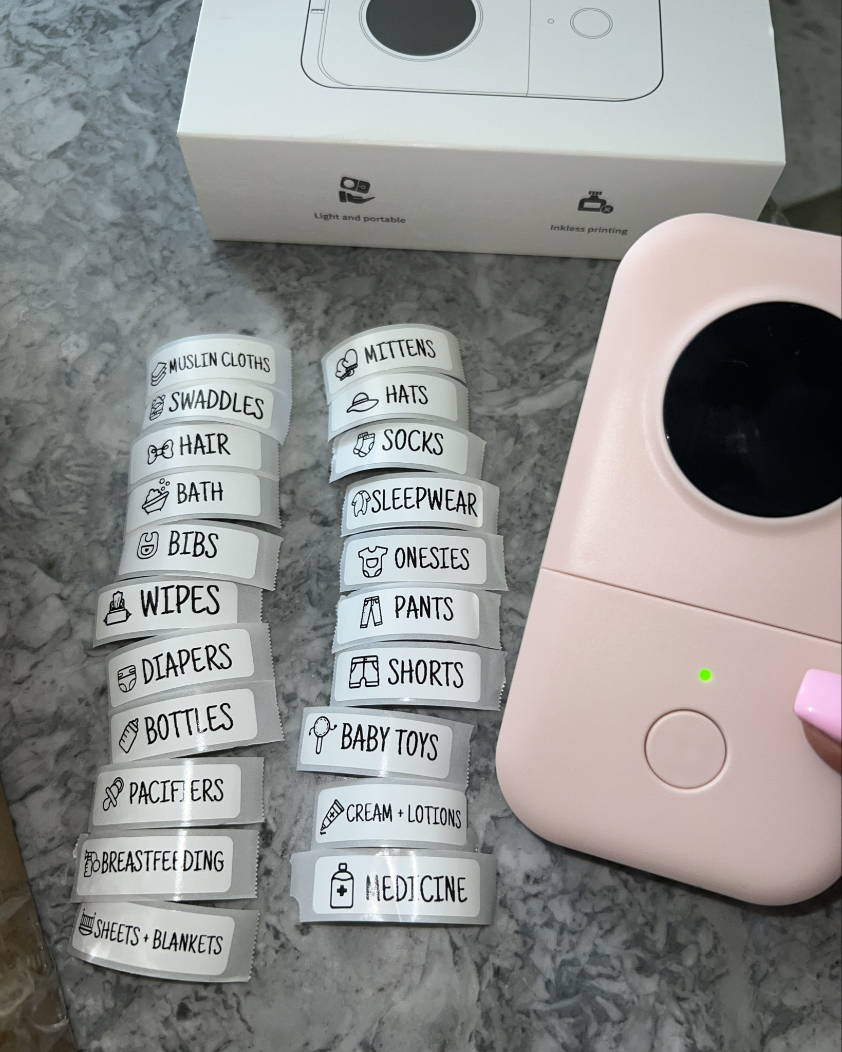MUST-HAVE portable + bluetooth label maker! Perfect for organization & printing labels straight from your phone! 🖨️📱 

#LTKfindsunder50 #LTKfamily #LTKhome
