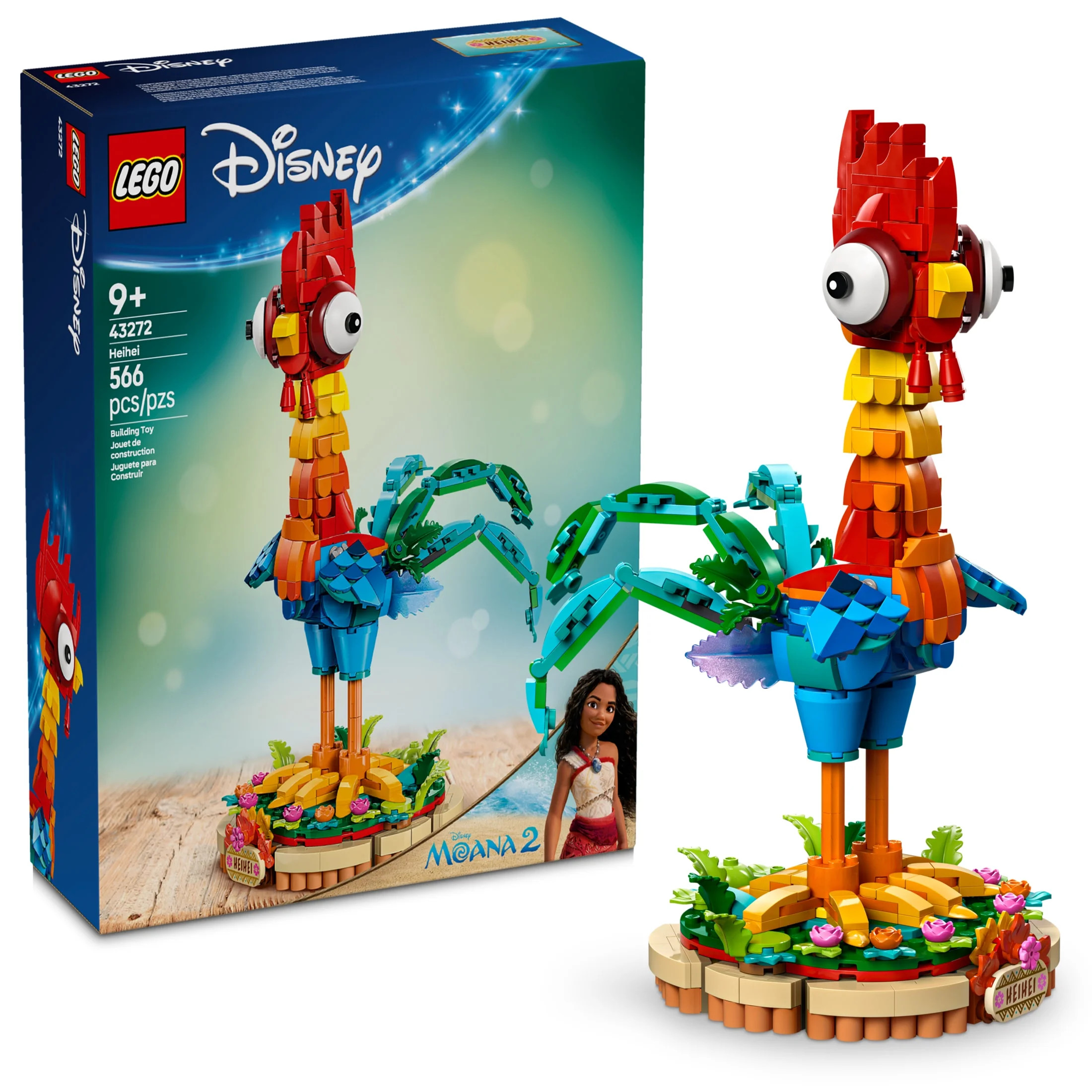LEGO Disney Moana 2 Heihei - Building Toy for Kids, Girls & Boys, Ages 9+ - Gift for Christmas - ... | Walmart (US)