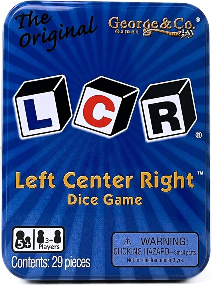 LCR® Left Center Right™ Dice Game - Blue Tin | Amazon (US)