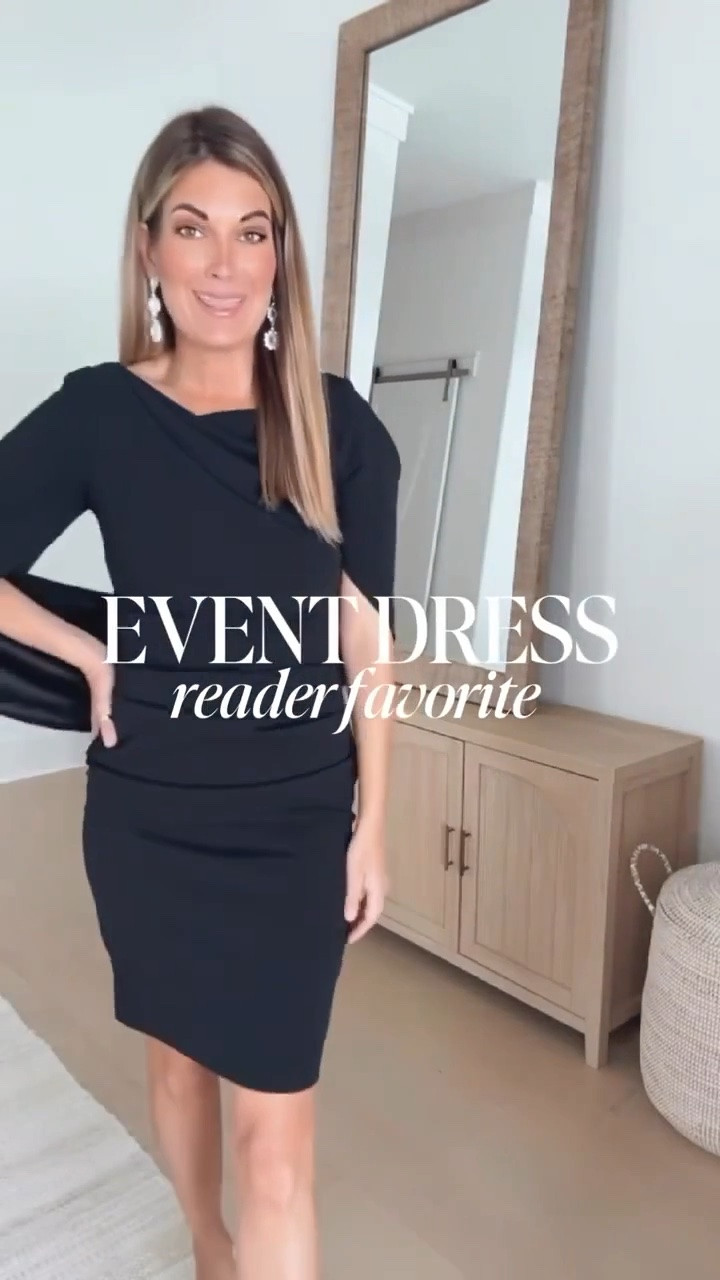 This gorgeous dress had a built in cape. It’s so elegant and flattering. Perfect for a wedding guest dress or other formal event.  I am usually between size 2 and 4 and the 4 fits perfect.

#LTKWedding #LTKSeasonal #LTKootd