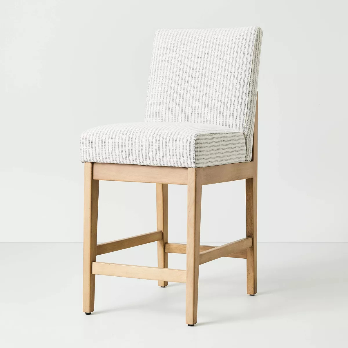 Upholstered Natural Wood Slipper Counter Stool - Hearth & Hand™ with Magnolia | Target