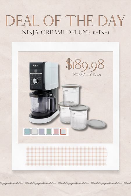 One of my favorite kitchen items to date — on SALE TODAY👏🏼🤎✨ the Ninja Creami Deluxe 11-in-1 is normally $229 but on @qvc it’s $189 today! You get the machine + 4 extra pints! SOOO many amazing treat possibilities you can make! #ad

+ if you’re a new customer — code HELLO20 takes $20 off! 🍦🍨🍧

Ninja creami / sale / qvc finds / ice cream maker / home / Holley Gabrielle 

#LTKhome #LTKsalealert #LTKfamily