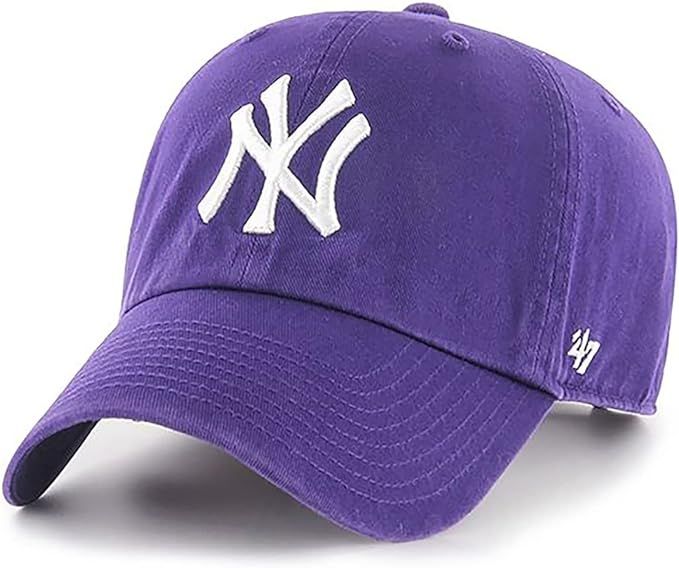 New York Yankees Purple Clean Up Adjustable Hat, Adult One Size Fits All | Amazon (US)