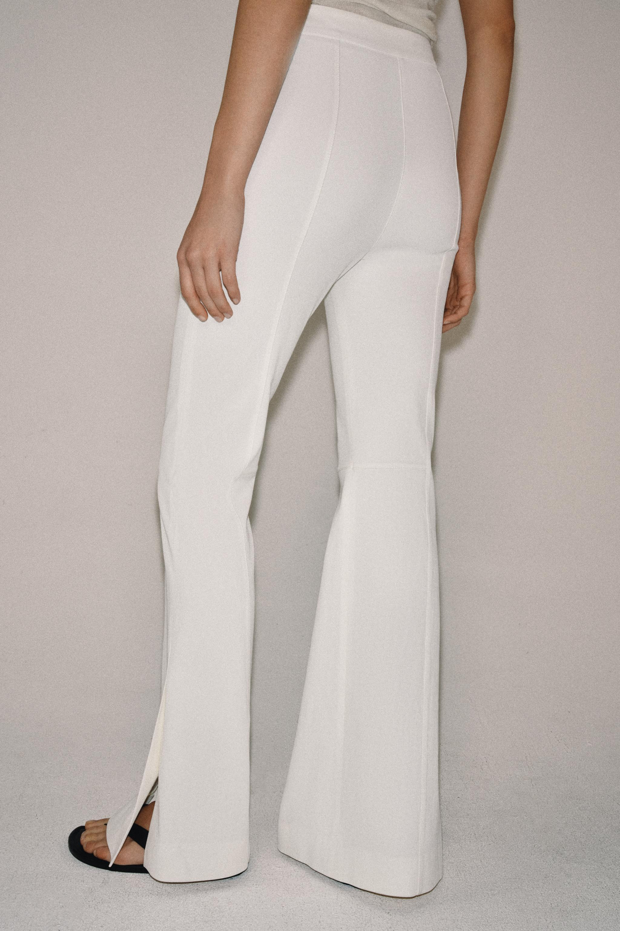 ZW COLLECTION FLARED TROUSERS WITH VENTS | Zara UK