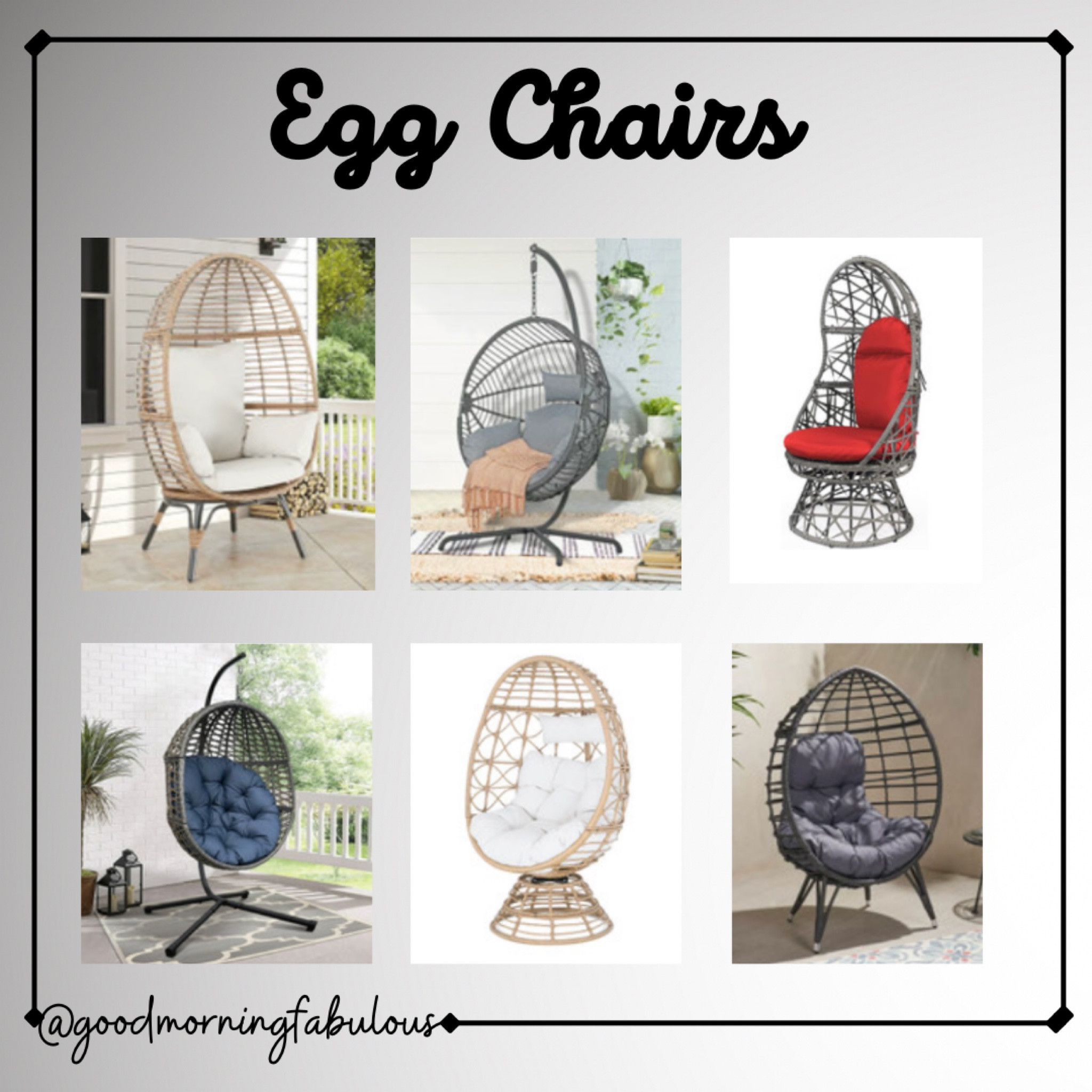 Egg chairs 

#LTKSeasonal #LTKstyletip #LTKhome