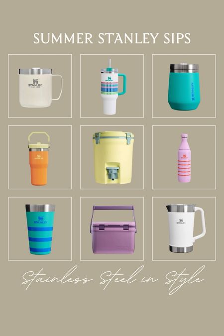 Embrace the adventure with style! 🌟 Dive into a curated mood board featuring the sleek and versatile Stanley coolers and cups 🍹🧊, a collection designed to elevate your outdoor gatherings 🏕️ and everyday moments ☀️. Discover the perfect blend of functionality and aesthetics, brought to you by Target. 



#LTKHome #LTKFitness #LTKSeasonal