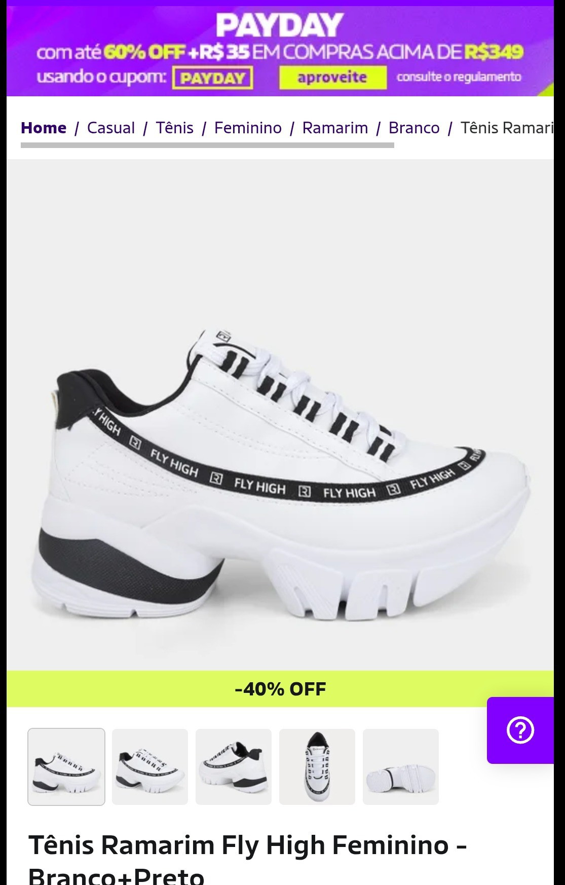 Tênis Ramarim Fly High Feminino - Branco+Preto

#LTKbrasil #LTKpromo #LTKshoes