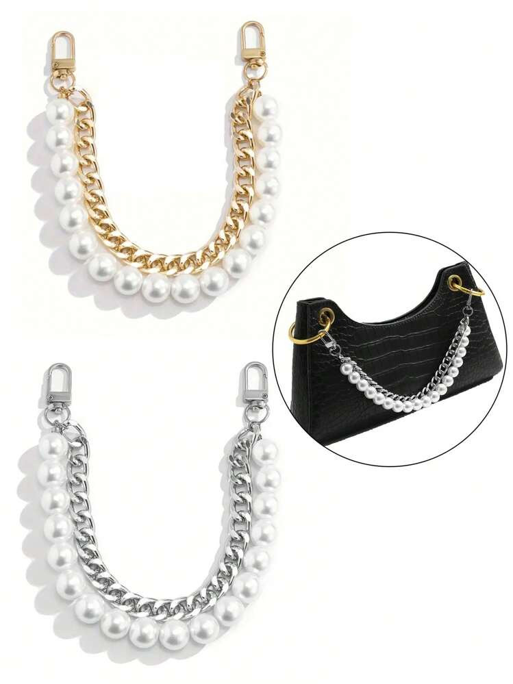 TrendsFashionable Handbag With Beaded Vintage And Minimalist Faux Pearl Alloy Buckle Chain Gifts ... | SHEIN