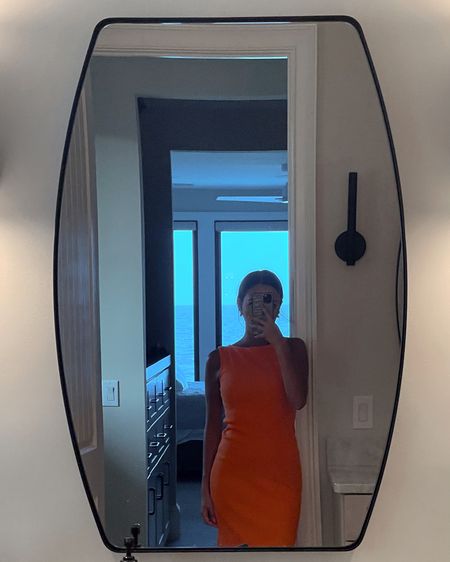 This orange knit dress is perfect for vacation! It’s great quality and can be dressed up or down #tropicalstyle #styleinspo #orangedress #vacationdress #vacationoutfit 

#LTKstyletip #LTKfindsunder100 #LTKswim