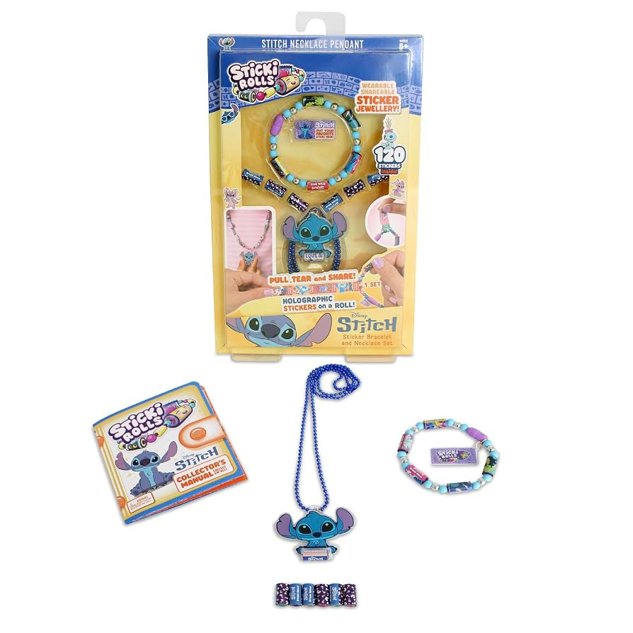 Sticki Rolls Stitch Pendant Pack | 120 Exclusive Wearable Shareable Stickers with Pendant and Bra... | Amazon (US)