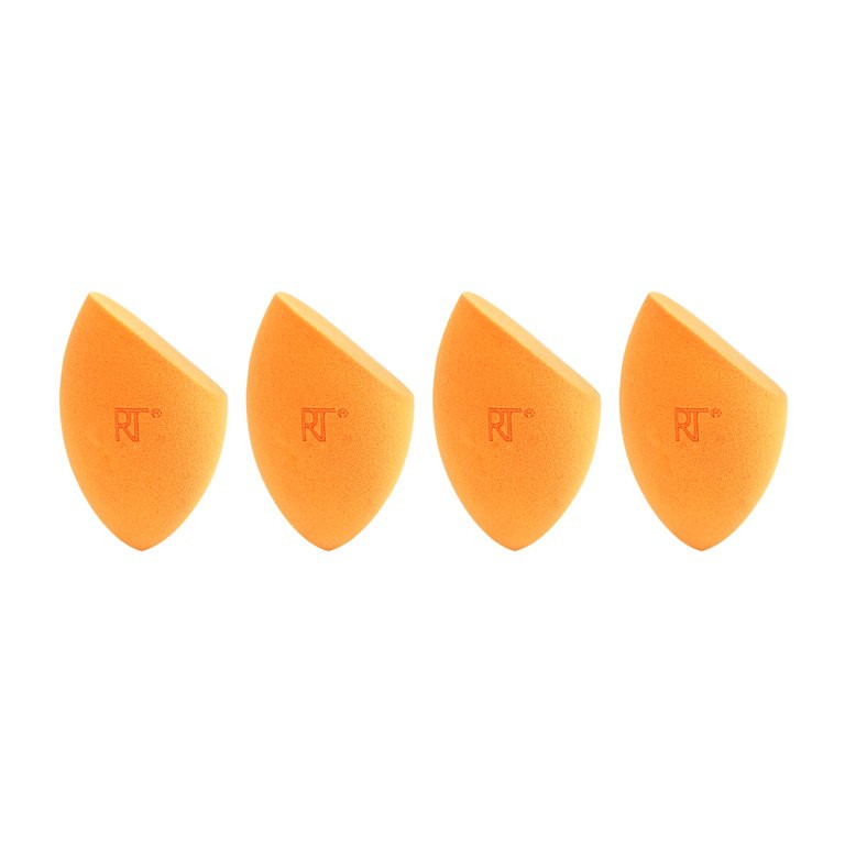 Real Techniques Miracle Complexion Makeup Blender Sponges Value Pack, Orange Sponge, 4 Count | Walmart (US)
