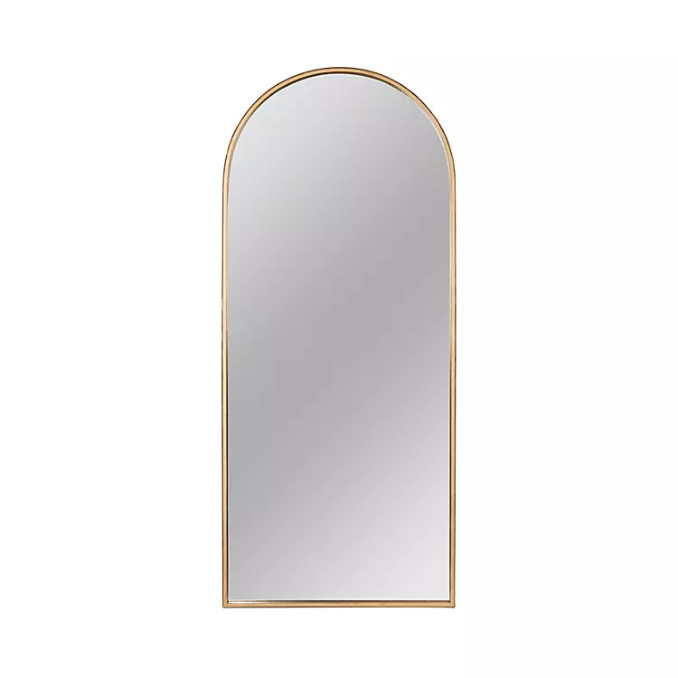 New! Matte Gold Leaning Arch Wall Mirror | Kirkland's Home