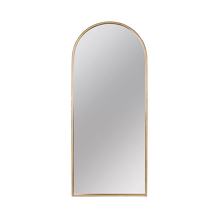 New! Matte Gold Leaning Arch Wall Mirror | Kirkland's Home