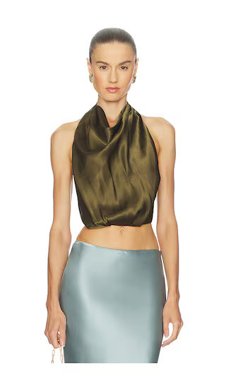Cult Gaia Adrienne Top in Olive. - size XL | Revolve Clothing (Global)