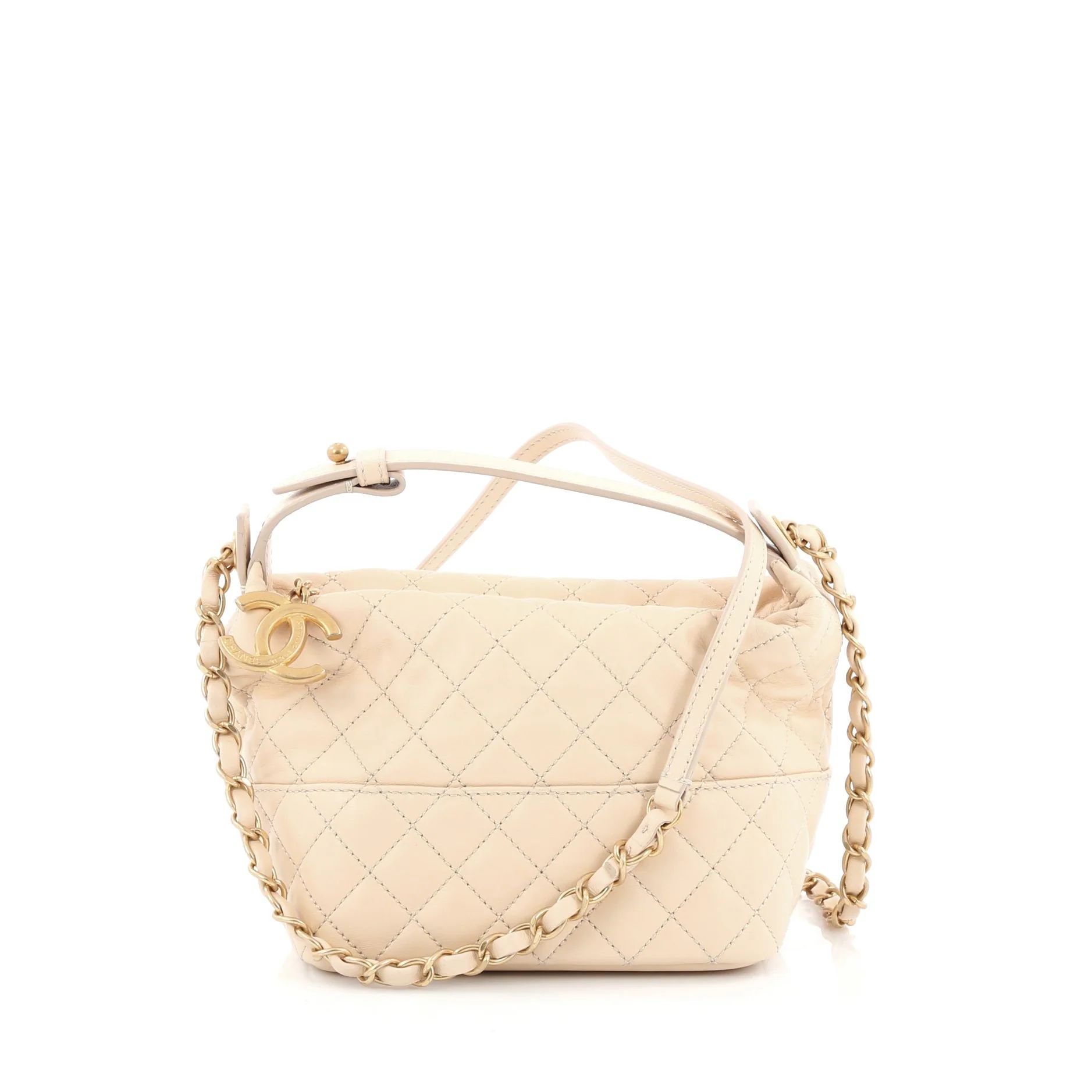 Chanel Hobo Quilted Leather Small | Rebag