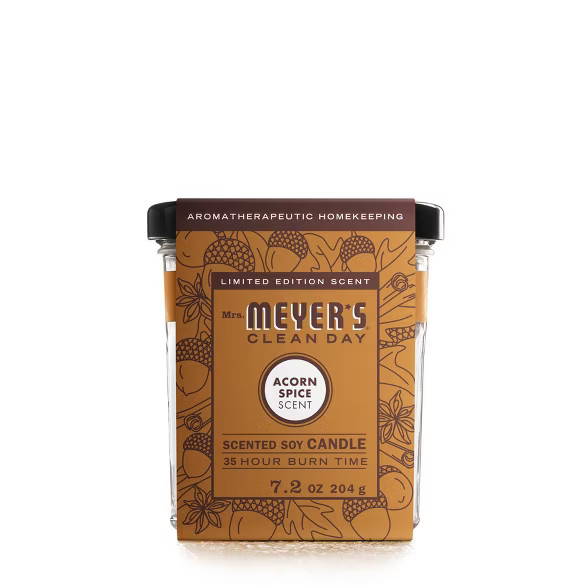 Mrs. Meyer's Clean Day Fall Large Soy Candle - Acorn Spice - 7.2oz | Target