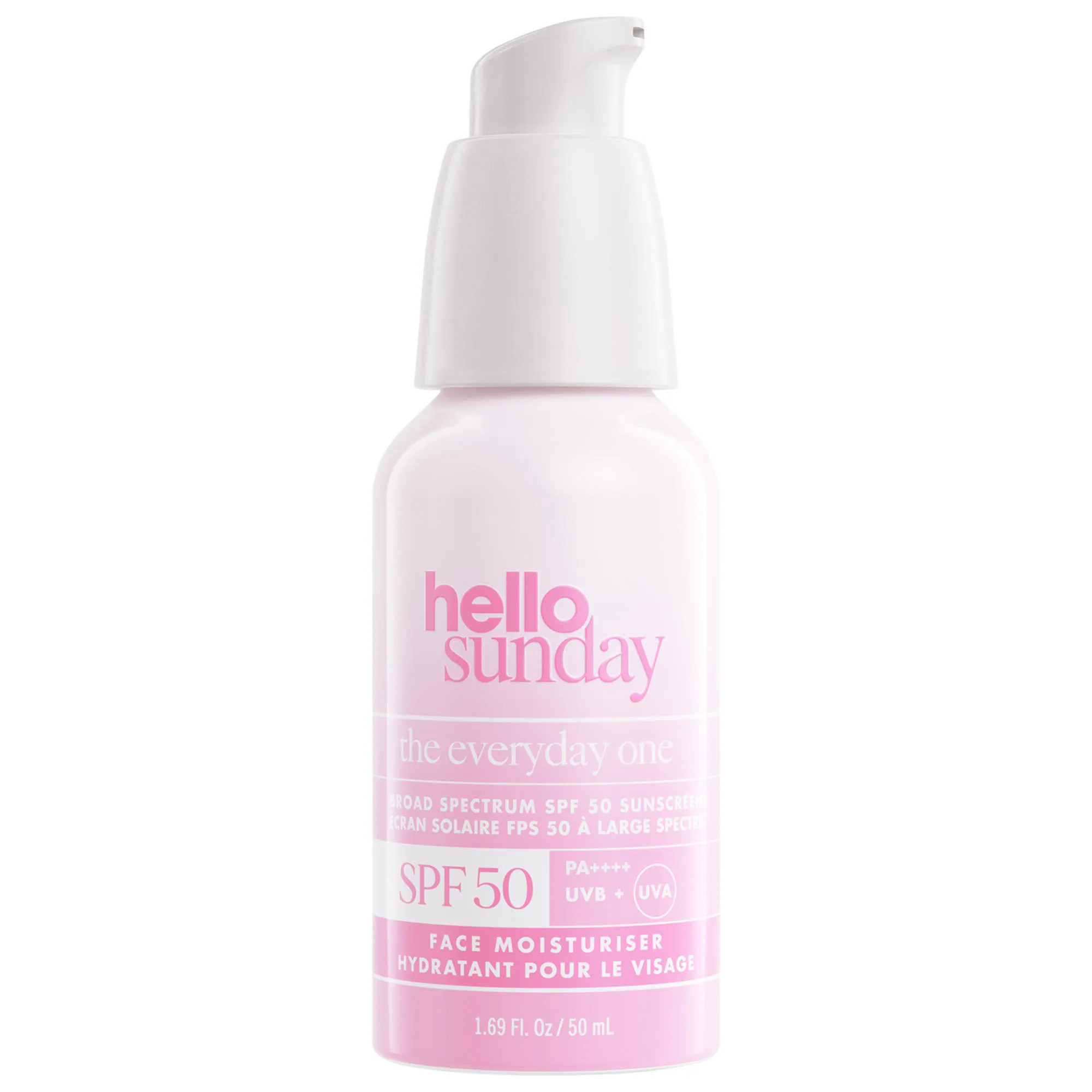 Hello Sunday The Everyday One SPF 50 Face Sunscreen Moisturizer with Hyaluronic Acid 1.69 oz | Sephora (US)