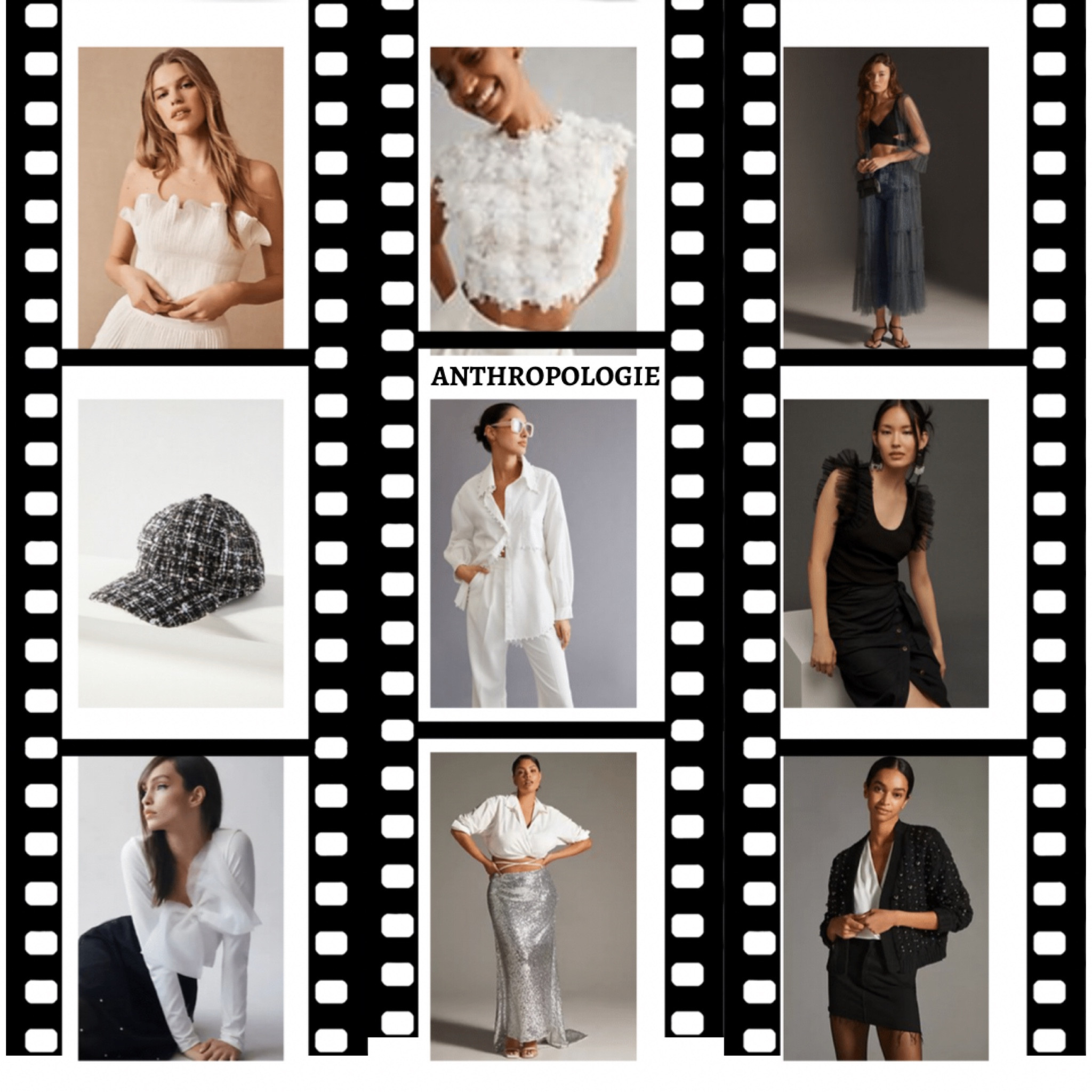 Black and white but make it fashion with ANTHROPOLOGIE
