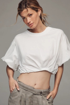 By Anthropologie Short-Sleeve Bubble T-Shirt | Anthropologie (US)