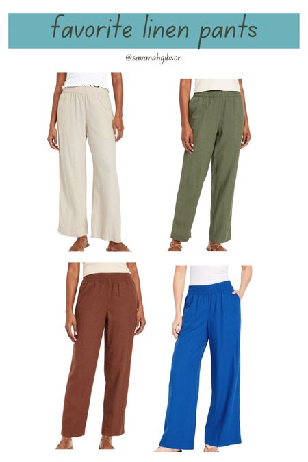 My favorite linen pants are on major sale today! Available in both wide leg and straight leg in a variety of colors. 

I’m a size 6/8 and wear a medium  

#LTKfindsunder50 #LTKsalealert #LTKmidsize