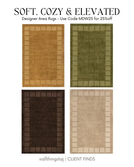 This rug!!! 🥰 Can you *even*?! Because I certainly can't! 🙌🏽Between the rich, warm hues and high-low block border, this Wool-Blend Rug has style to spare. This design is the perfect blend of minimal and eclectic, add it to any room for a look AND feel that's sure to turn heads. You’re welcome ☺️ 

#LTKHome #LTKStyleTip #LTKSaleAlert