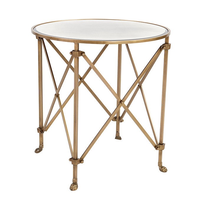 Olivia 30' Round Mirrored Side Table | Ballard Designs | Ballard Designs, Inc.