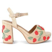 KG Kurt Geiger Women's 'Fleur Platform' Heels in Beige | Size: 4 | Debenhams UK