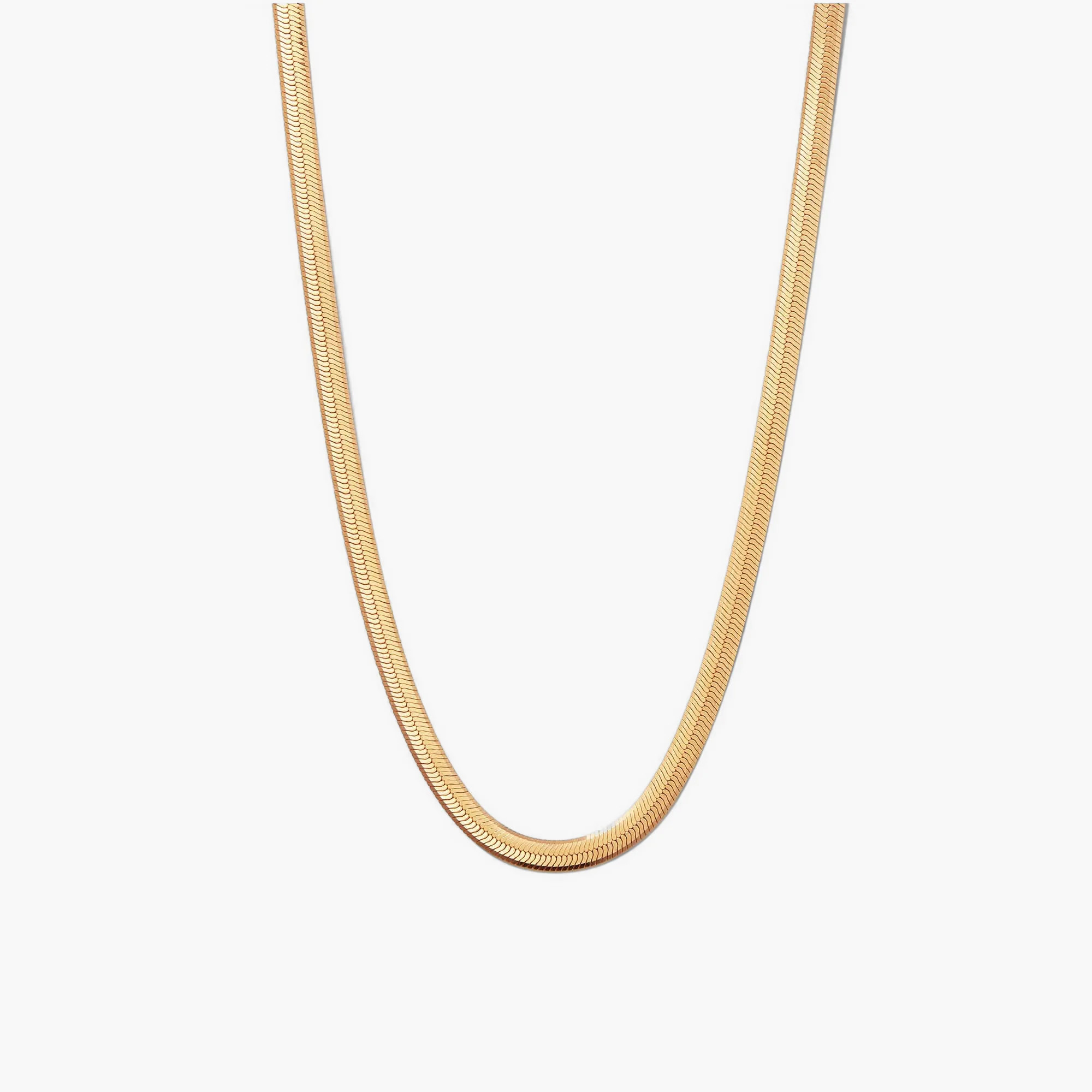 Bold Herringbone Chain Necklace | Mejuri Fine Crew