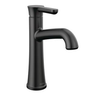 Greydon Single Handle Single Hole Bathroom Faucet in Matte Black | The Home Depot