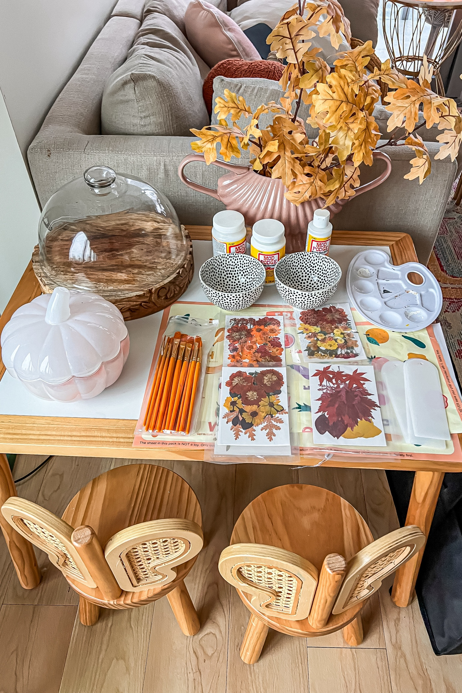 Used my disghter’s sensory table to place all the crafts for the fall party 

#LTKHome #LTKParties #LTKSeasonal