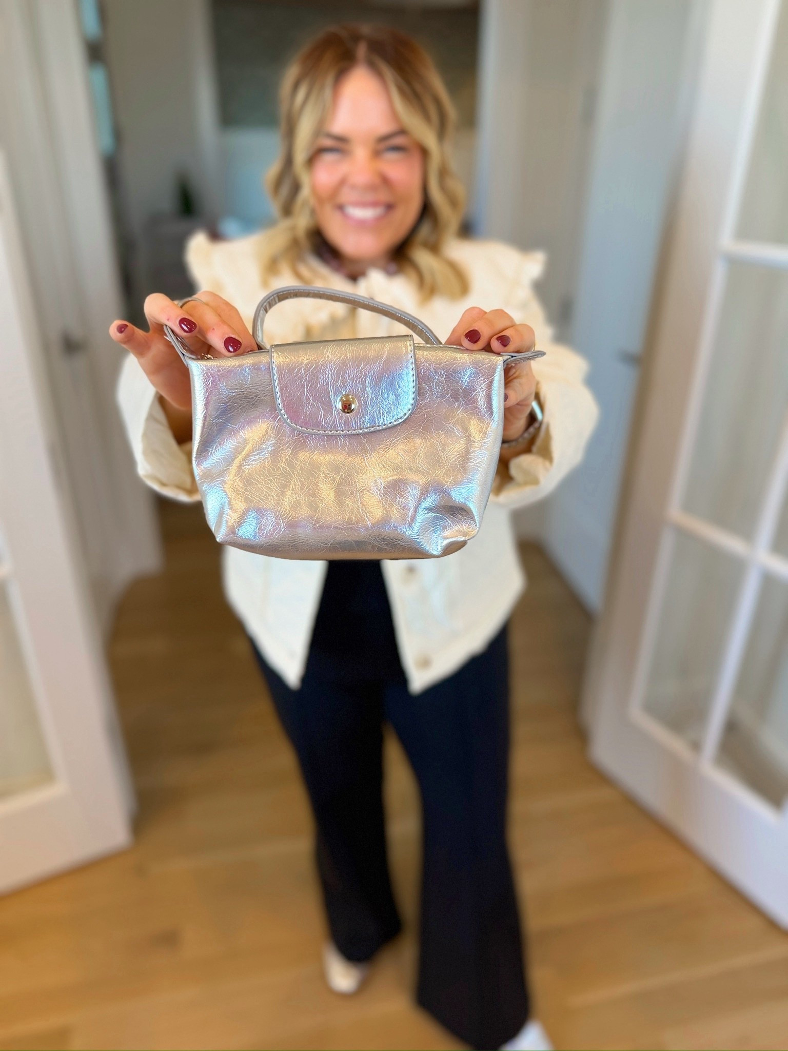 women’s bags, silver mini purse, small everyday bag, trendy purse, mini top handle bag, trendy fashion 

#LTKootd #LTKGiftGuide #LTKSeasonal