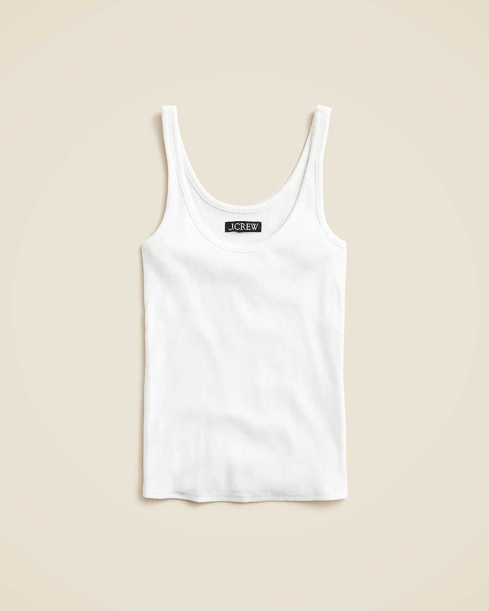 New fine rib scoopneck tank top | J. Crew US