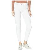 HUDSON Jeans Women's Nico Mid Rise, Super Skinny Ankle Jean, White, 23 | Amazon (US)