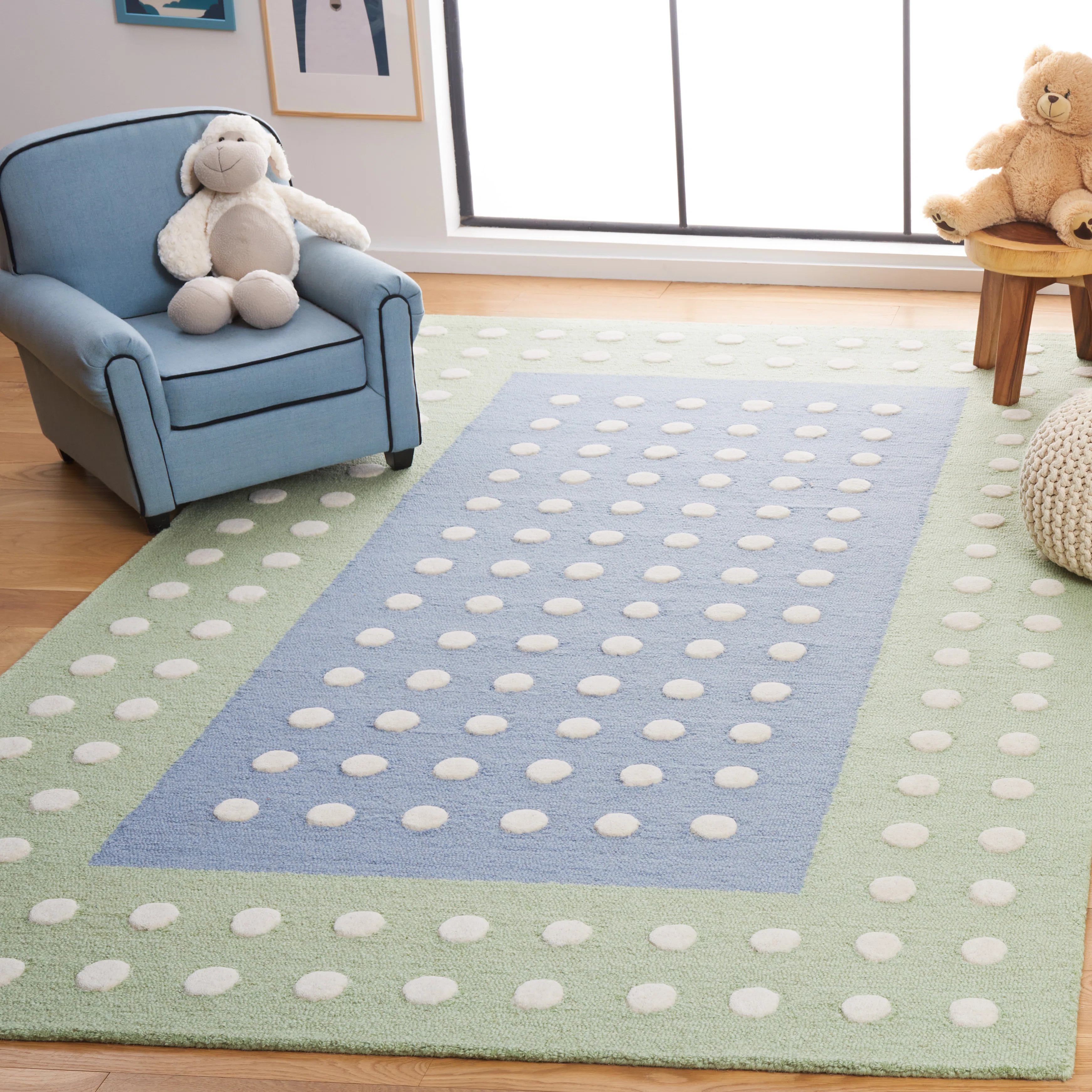 Safavieh Kids Hand Tufted 85% Wool And 15% Cotton With Latex Rug | Wayfair North America