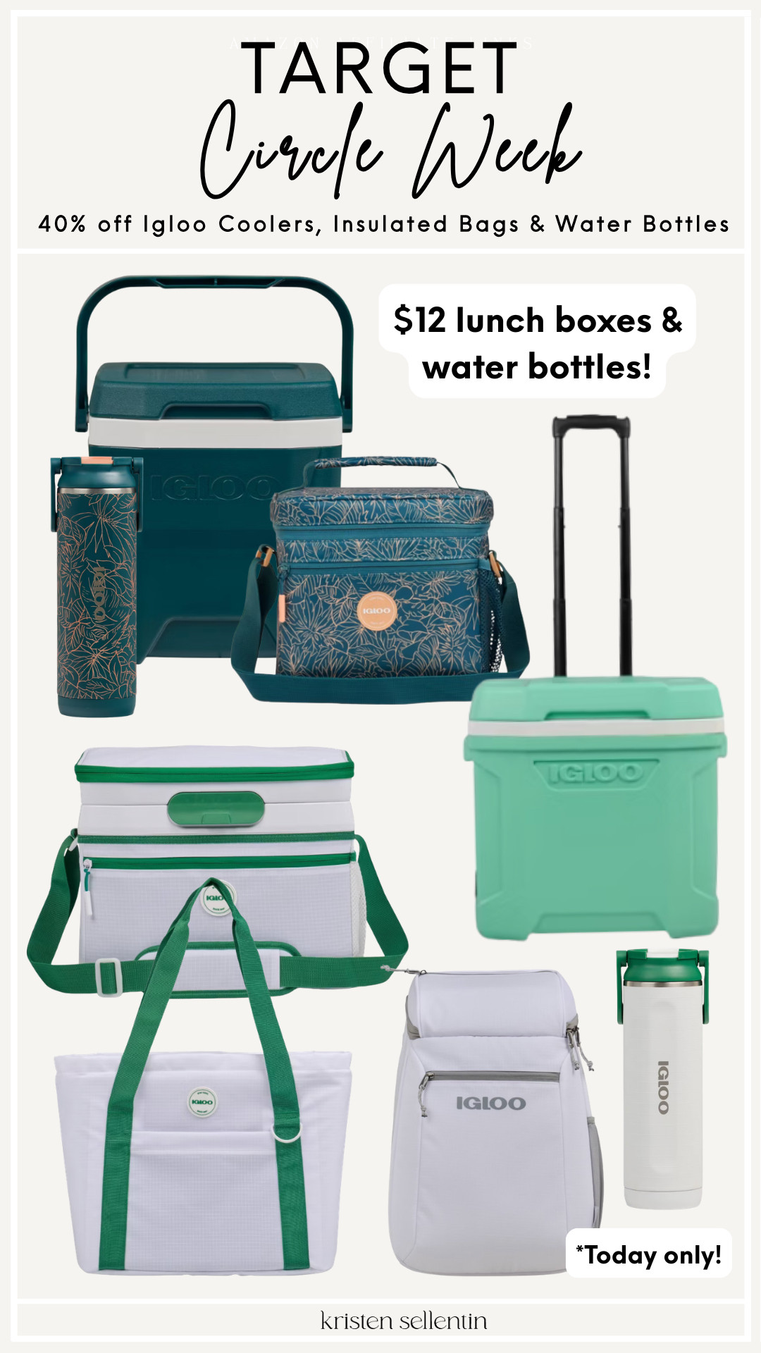 Target Circle Week! 40% off Igloo Coolers, Insulated Bags & Water Bottles.
Today Only! 

 #LTKSeasonal #LTKSaleAlert #LTKTravel