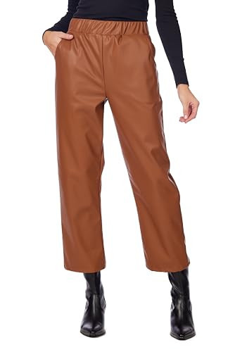 Mud Pie Women's Ballard Leather Pant Brown | Amazon (US)
