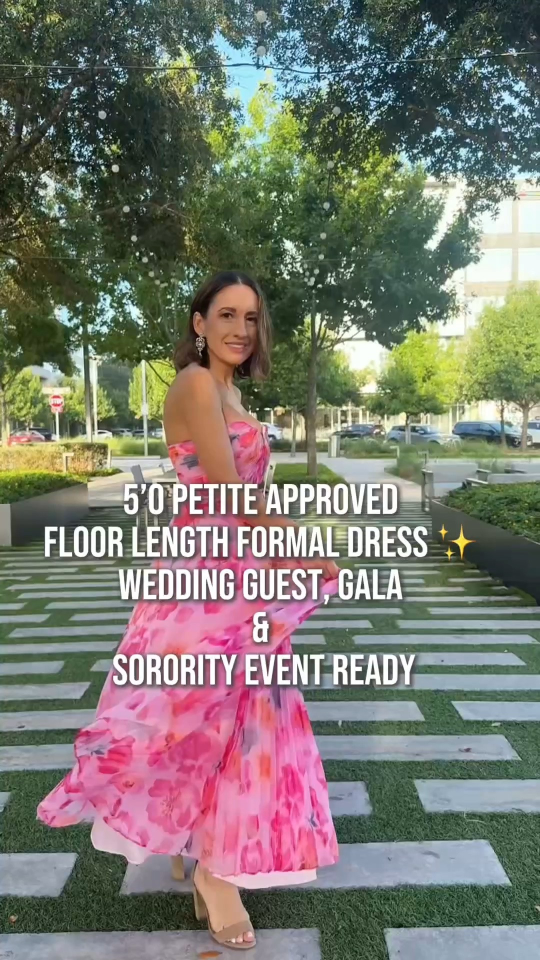 Being 5’0, finding a floor length dress that doesn’t overwhelm my frame can be a challenge. This one gives that elegant, special occasion look while still feeling petite-friendly. Perfect for weddings, formal events, galas, and sorority occasions. ✨

#LTKPetite #LTKWedding #LTKSeasonal