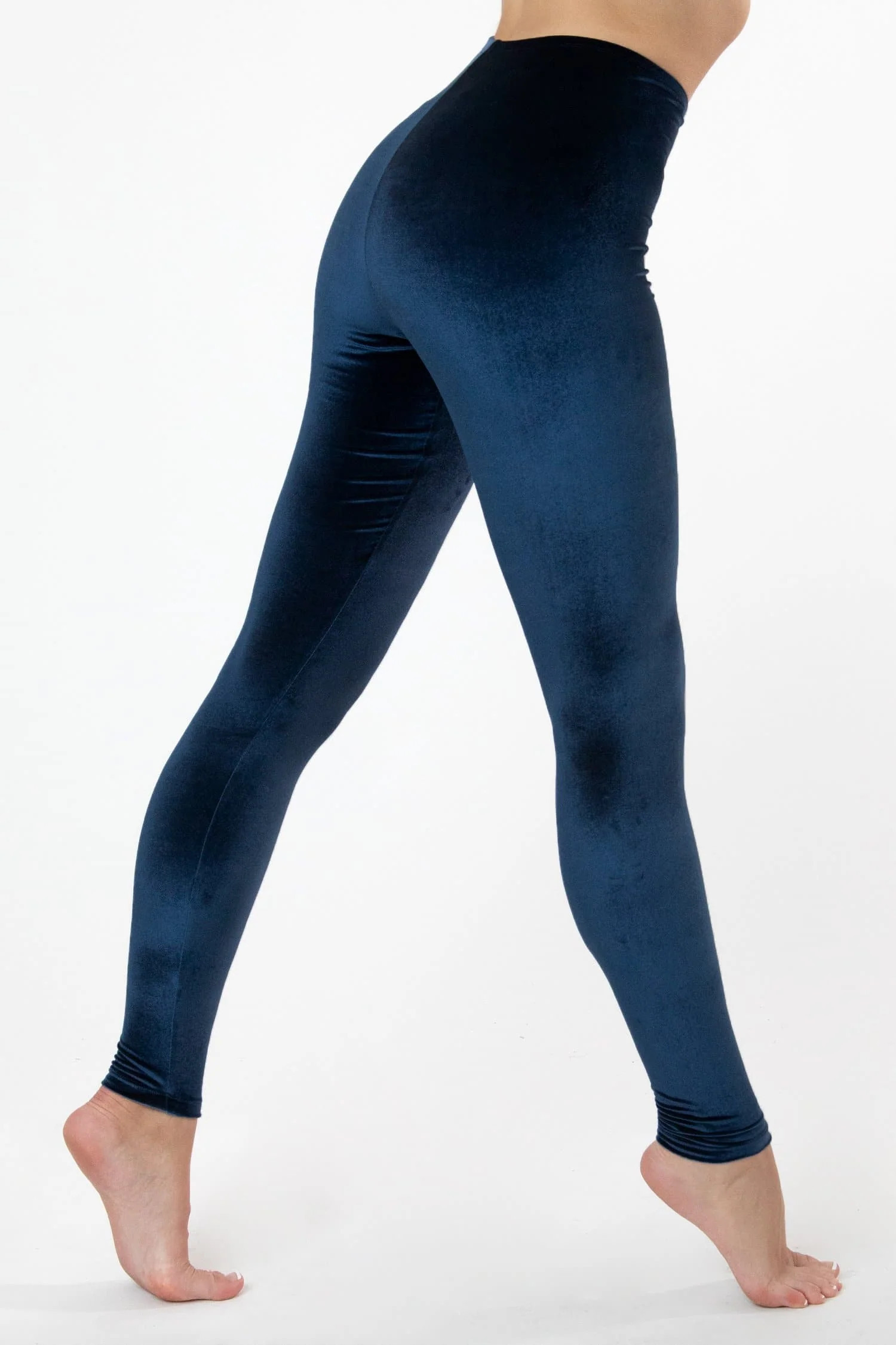 VVT280 - Velvet Legging - Navy / M | Los Angeles Apparel